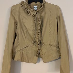 Lili Global Apparel , size 8 tan jacket.